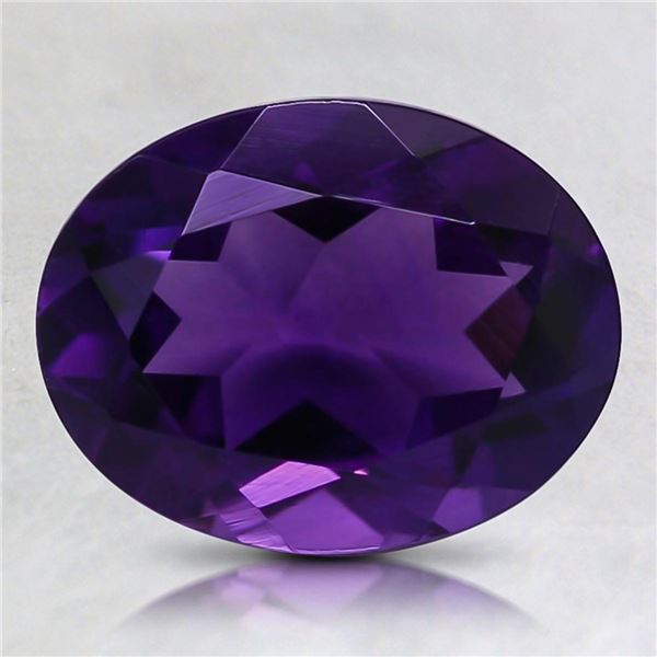 Purple Oval  Lab Amethyst 15 Carats