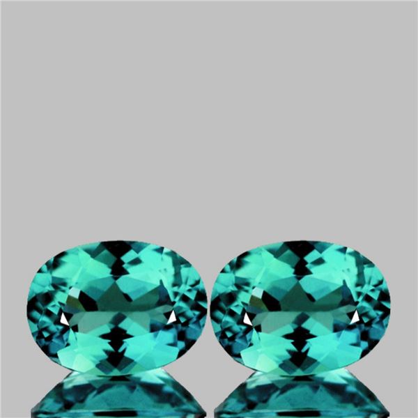 Natural Paraiba Green Blue Apatite Pair {Flawless-VVS}