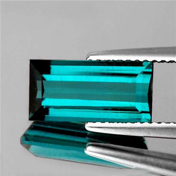 Natural Indicolite Greenish Blue Tourmaline 8x4 MM{Flawless-VVS1}