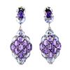 Image 2 : Natural Amethyst Tanzanite Earrings