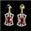 Image 2 : Natural Pigeon Blood Red Ruby Earrings