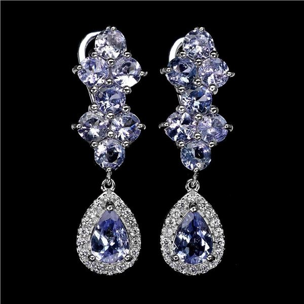 Natural Tanzanite Earrings
