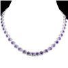Image 1 : Natural Brazil Unheated Amethyst Necklace