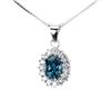Image 1 : Natural London Blue Topaz Necklace
