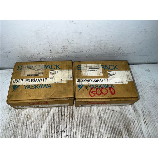 Lot of (2) Yaskawa #JUSP-WSCD10AAY17 Drives