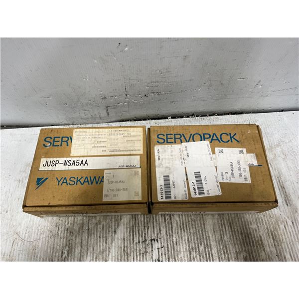 Lot of (2) Yaskawa #JUSP-WSCAA5 Drives