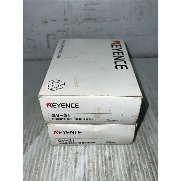 Lot of (2) New? Keyence #GV-21 Laser Sensors