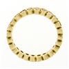 Image 6 : 14k Yellow Gold 0.92 ctw Round Milgrain Bezel Set Diamond Eternity Band Ring Sz