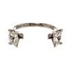 Image 7 : Louis Vuitton V Cuff Metal with Crystals Silver