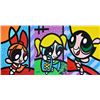 Image 1 : MORAIS **THE POWERPUFF GIRLS (TRIPTYCH) ** SIGNED ORIGINAL ACRYLIC