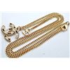 Image 1 : Chanel Gold-tone Chain CC Rhinestone Pendant Necklace