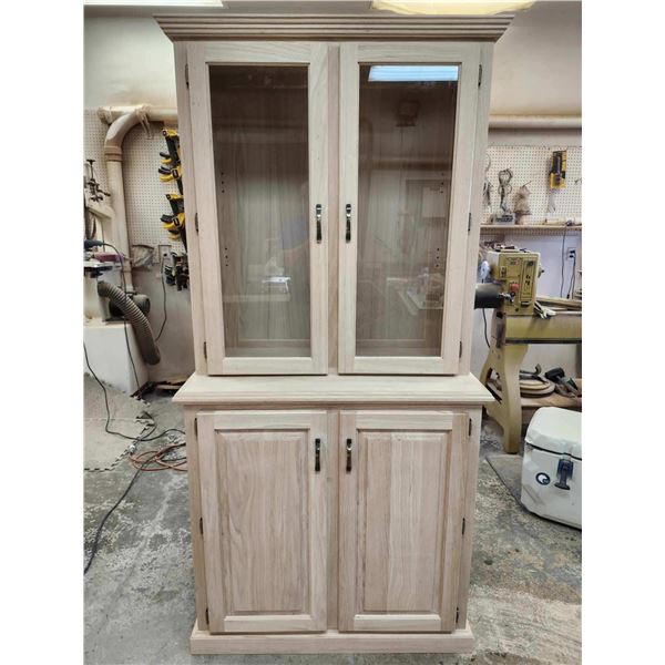 Custom Oak China Cabinet