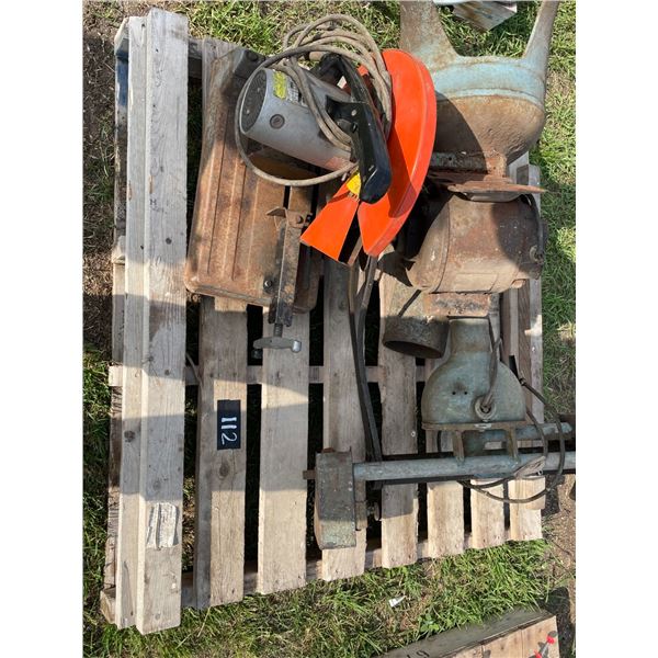 Chop saw, homemade mandril