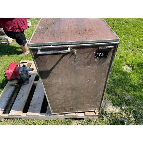 Apartment sized fridge/water pumps