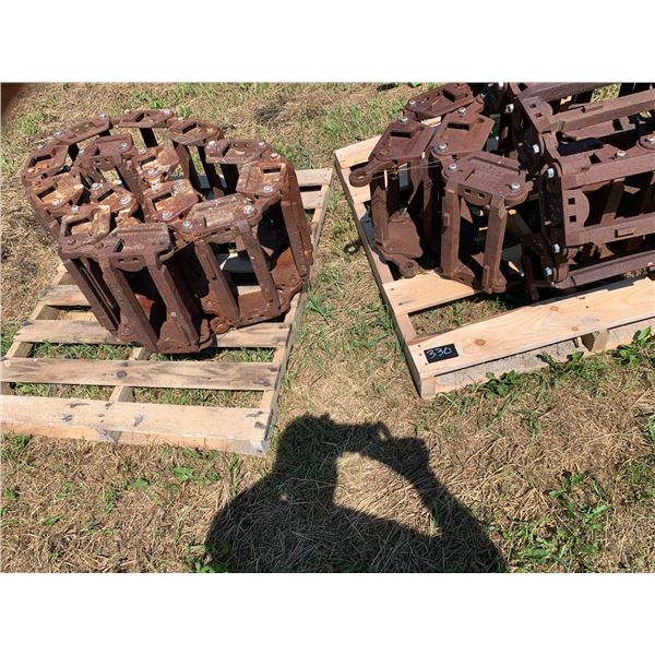 Set of tracks for Bobcat skidsteer