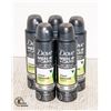 Image 1 : NEW BAG OF 5 DOVE MEN +CARE DRY SPRAY 107G BOTTLES