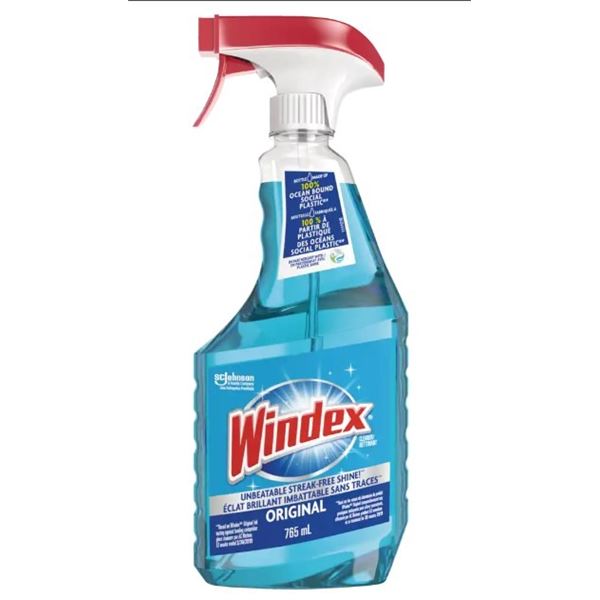 4 NEW BOTTLES OF WINDEX ORIGINAL GLASS CLEANER