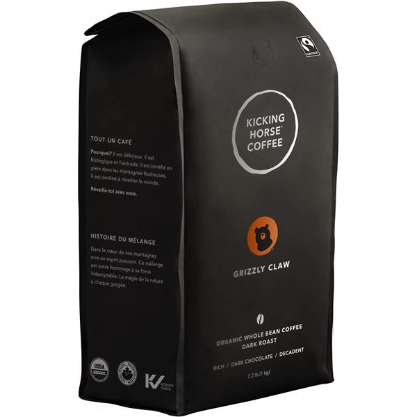 NEW 2.2LB BAG OF KICKING HORSE COFFEE GRIZZLY CLAW