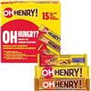 Image 1 : NEW BOX OF 15 OH HENRY FULL SIZE CHOCOLATE BARS IN