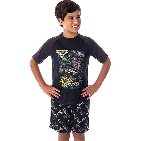 NEW SIZE 8 MONSTER JAM SHORTS & T-SHIRT SET