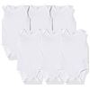 Image 1 : NEW 6PK OF AMAZON ESSENTIALS BABY SLEEVELESS WHITE