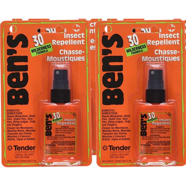 2 NEW BOTTLES OF BEN'S TICK & INSECT REPELLENT- 30
