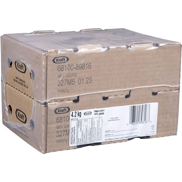 NEW CASE OF 200 KRAFT LIQUID HONEY DIPPING CUPS