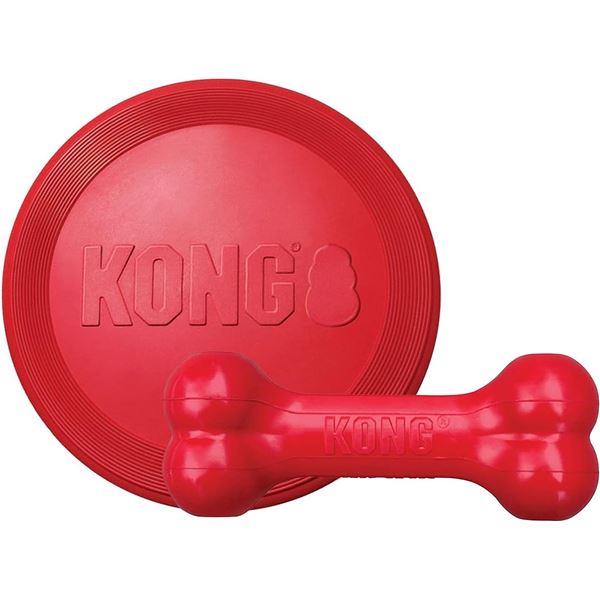 NEW KONG GOODIE BONE & FLYING DISC - SMALL SIZE