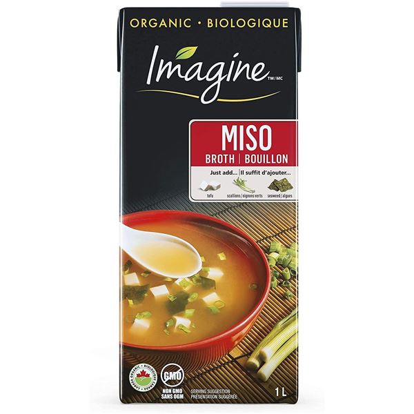 NEW CASE OF 12 BOXES OF 1L IMAGINE ORGANIC MISO