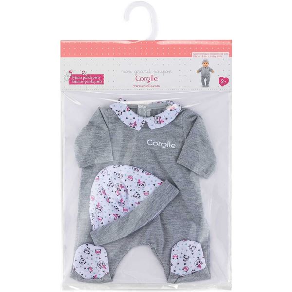 NEW COROLLE 18M+ PYJAMA PANDA PARTY BABY DOLL