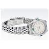 Image 6 : Rolex Stainless Steel Quickset Silver Index Diamond And Emerald Date Watch 26MM