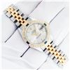 Image 3 : Rolex Quickset 2T Silver Index Diamond & Sapphire Datejust Wristwatch 26MM