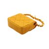 Image 3 : Chanel Yellow Quilted Leather Flap Micro Flap Bag