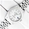 Image 2 : Rolex Quickset Sapphire Silver Index Datejust Wristwatch 26MM