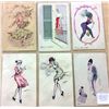 Image 3 : Signed Artist Sager Art Nouveau Women Postcards 18