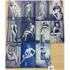 Image 2 : Pretty Women Pin Ups 29 Arcade Cards Blue & White