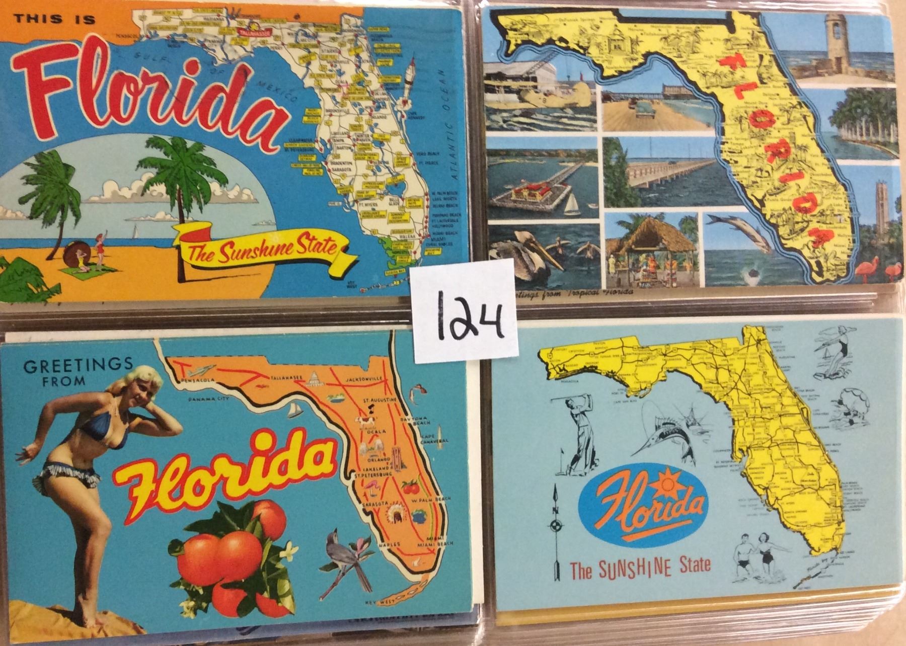Post Card Maps Maps on Postcards Album Approx. 400 Cards
