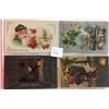 Image 2 : Santa Claus Non Red Robe Postcard Album of 24