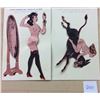 Image 1 : 2 Novelty "Work a light in this side" Nude Risque Women Postcards