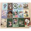 Image 2 : Holiday Greeting Children Postcards Approx. 240