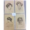 Image 1 : Signed Artist Gibson Ladies Album 40+ Postcards