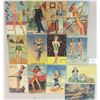 Image 1 : Pin Up Women Linen Postcards 13