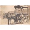 Image 1 : Real Photo Man with Pistal & Horse Drawn Express Company Wagon Postcard