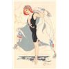Image 2 : 4 Art Nouveau Pretty Ladies by E. Bottaro Postcards