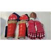 Lot of Vintage CCM Hockey Gear; Shin Pads, Knee Pads, Gloves