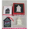 Hallmark Keepsake El Milagro de la Navidad and Carlton Cards New Home '95