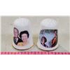 Image 1 : 2 Vintage Birchcroft Fine Bone China Thimbles; Queen Elizabeth II/Duke of Edinburgh and Prince/ss of