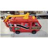 Image 1 : Large "Big jim" plastic fire truck toy - with some accessories
