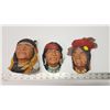 Image 1 : 3 Native American wall hanging décor heads