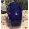Image 2 : Beautiful 8" Tall hand painted Cobalt Blues and Gold vase